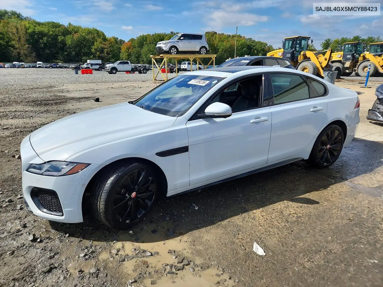 2021 Jaguar Xf R-Dynamic Se VIN SAJBL4GX5MCY88423 фото 1