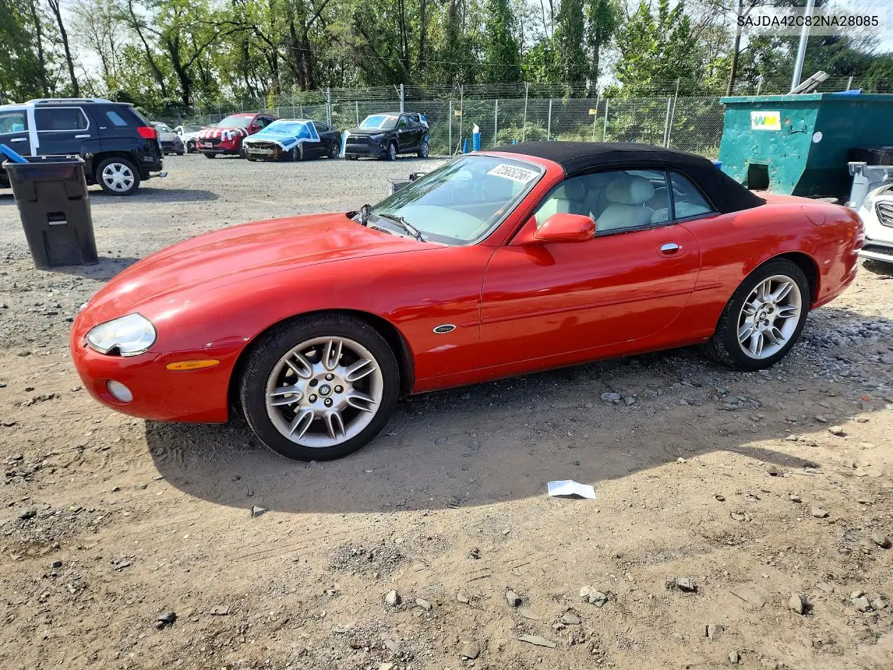 2002 Jaguar Xk8 VIN SAJDA42C82NA28085 фото 1