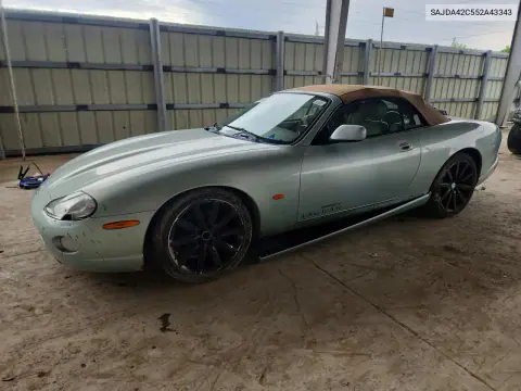 SAJDA42C552A43343 — 2005 Jaguar XK, Передняя часть, фото до ремонта