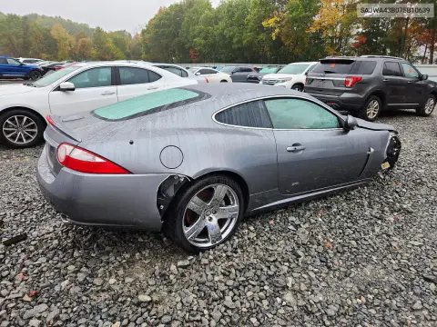 2007 Jaguar Xk VIN SAJWA43B075B10639 фото 3