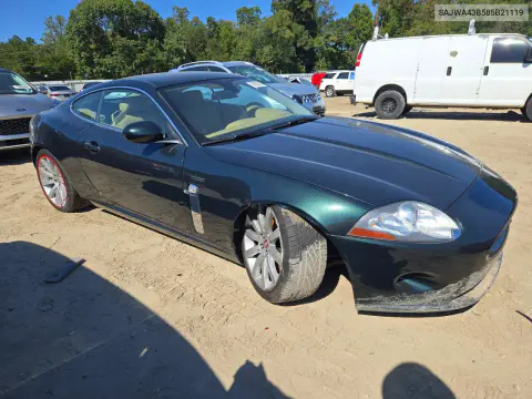 2008 Jaguar Xk VIN SAJWA43B585B21119 фото 4