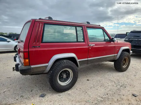 1991 Jeep Cherokee Laredo VIN 1J4FJ57S8ML634506 фото 3