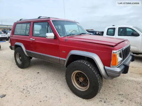 1991 Jeep Cherokee Laredo VIN 1J4FJ57S8ML634506 фото 4