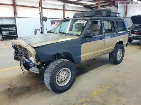 1J4FT27S1RL121405 — 1996 Jeep Cherokee, Передняя часть, фото до ремонта