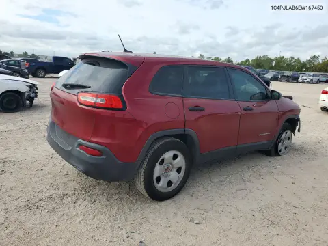 2014 Jeep Cherokee Altitude VIN 1C4PJLAB6EW167450 фото 3