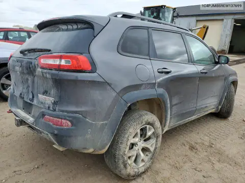 1C4PJMBS9EW137699 — 2014 Jeep Cherokee, фото 3 с аукциона Copart, Передняя часть