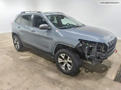 2015 Jeep Cherokee Trailhawk VIN 1C4PJMBS3FW520474 фото 4