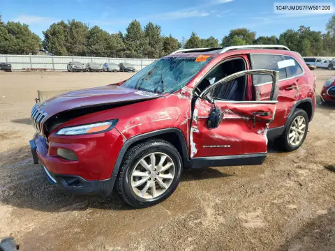 1C4PJMDS7FW501200 — 2015 Jeep Cherokee, Переворот, фото до ремонта