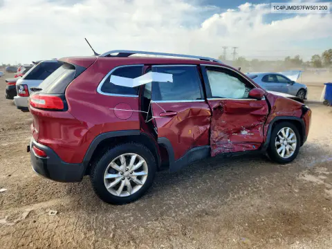 2015 Jeep Cherokee Limited VIN 1C4PJMDS7FW501200 фото 3