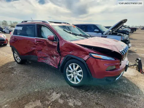 2015 Jeep Cherokee Limited VIN 1C4PJMDS7FW501200 фото 4