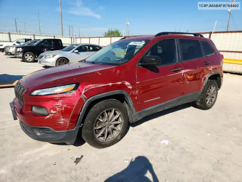 2015 Jeep Cherokee Sport VIN 1C4PJMAB4FW764460 фото 1