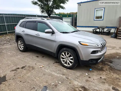 2015 Jeep Cherokee Limited VIN 1C4PJMDSXFW567627 фото 4