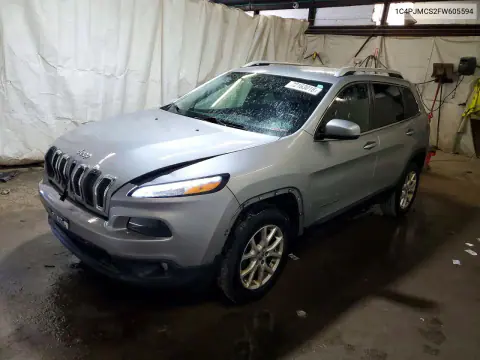 1C4PJMCS2FW605594 — 2015 Jeep Cherokee, Передняя часть, фото до ремонта