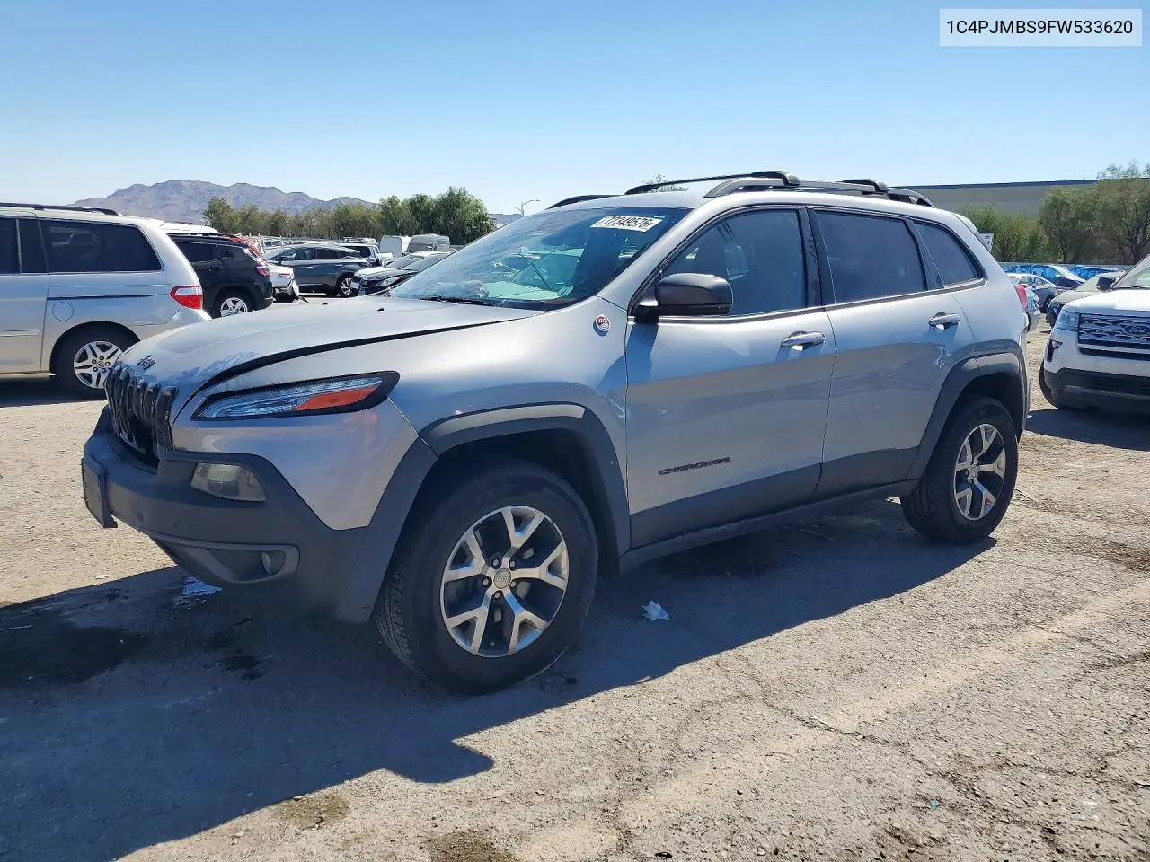 2015 Jeep Cherokee Trailhawk VIN 1C4PJMBS9FW533620 фото 1