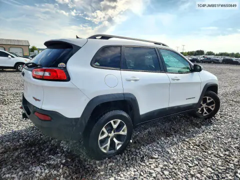 2015 Jeep Cherokee Trailhawk VIN 1C4PJMBS1FW650849 фото 3
