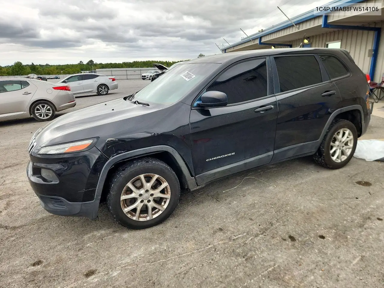 1C4PJMAB8FW514106 Jeep Cherokee 2015 — повреждение Передняя часть, фото до ремонта