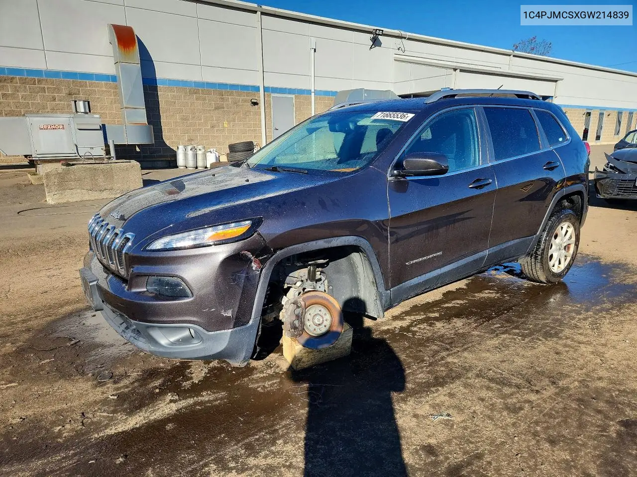 2016 Jeep Cherokee Latitude VIN 1C4PJMCSXGW214839 фото 1