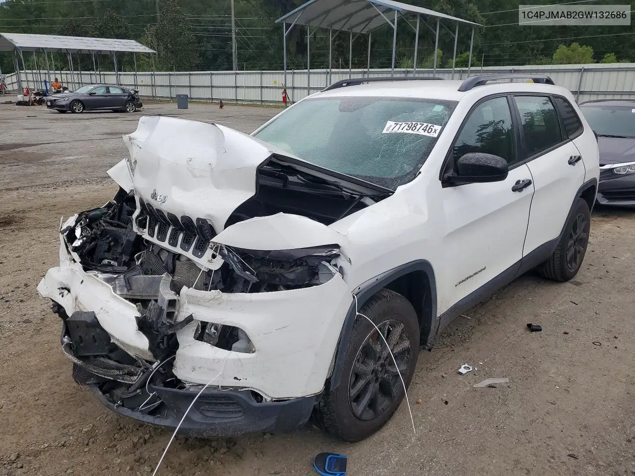 2016 Jeep Cherokee Sport VIN 1C4PJMAB2GW132686 фото 1