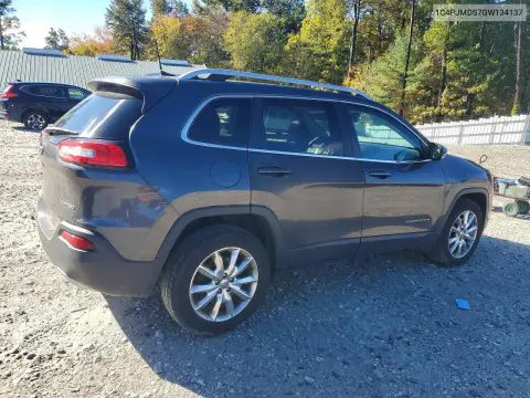 2016 Jeep Cherokee Limited VIN 1C4PJMDS7GW134137 фото 3