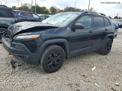 1C4PJMBB2GW361285 Jeep Cherokee 2016 — повреждение Передняя часть, фото до ремонта