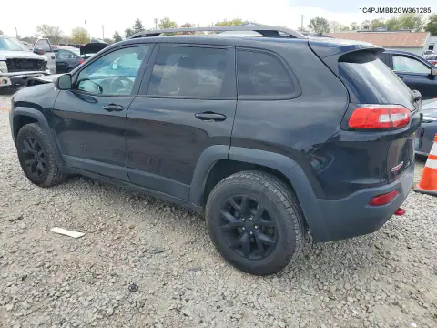 1C4PJMBB2GW361285 — 2016 Jeep Cherokee, фото 2 с аукциона Copart, Передняя часть