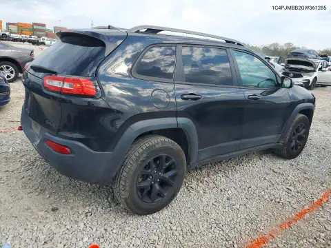 1C4PJMBB2GW361285 — 2016 Jeep Cherokee, фото 3 с аукциона Copart, Передняя часть
