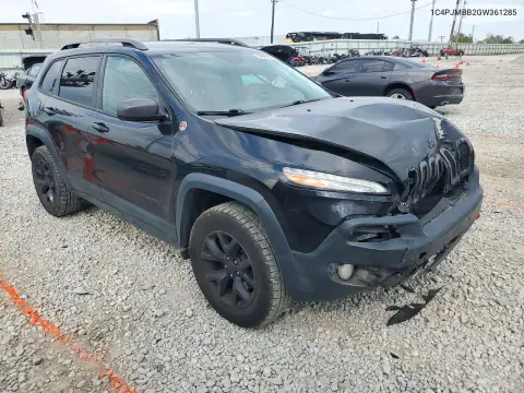 1C4PJMBB2GW361285 — 2016 Jeep Cherokee, фото 4 с аукциона Copart, Передняя часть