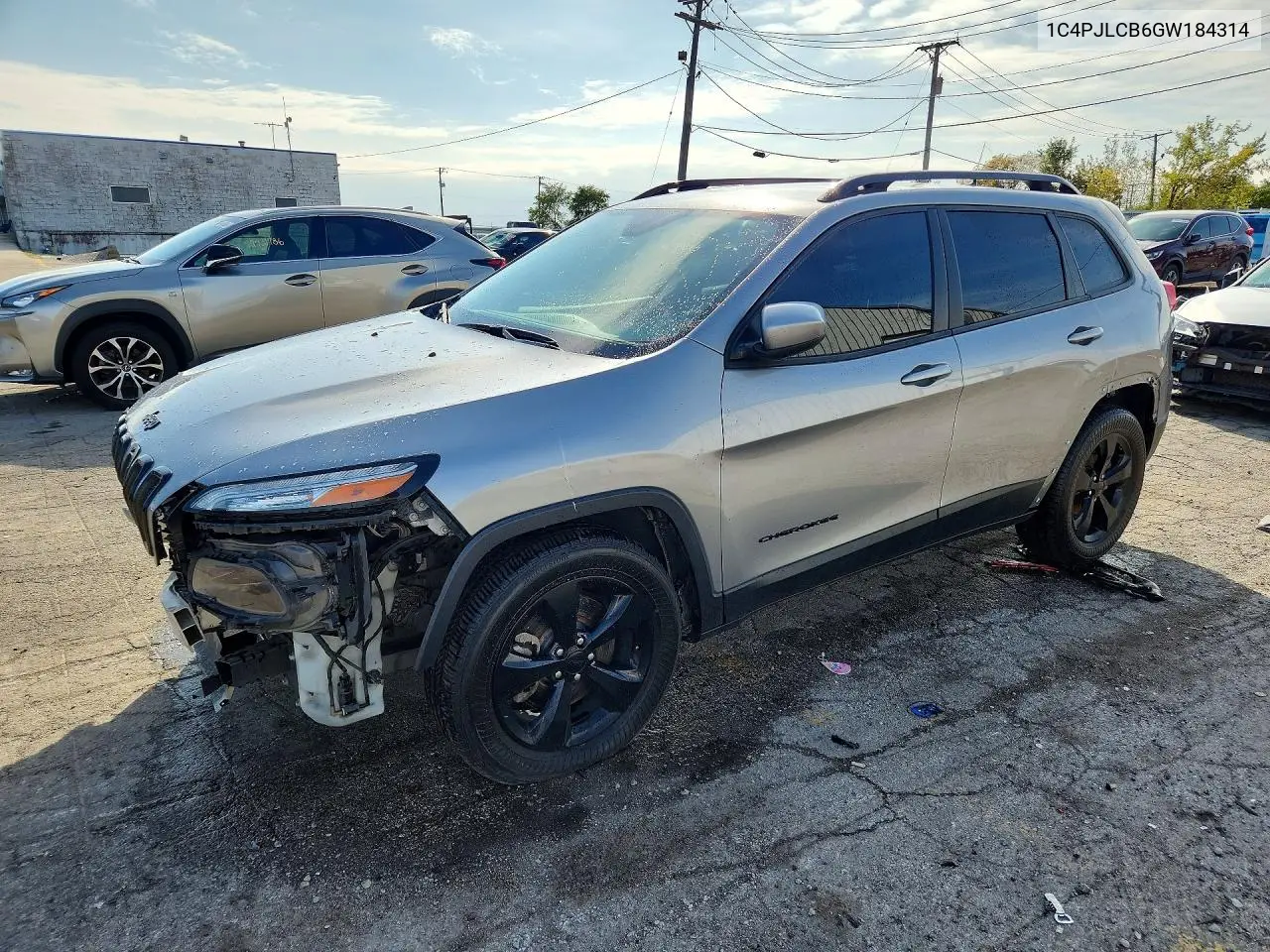 1C4PJLCB6GW184314 Jeep Cherokee 2016 — повреждение Передняя часть, фото до ремонта