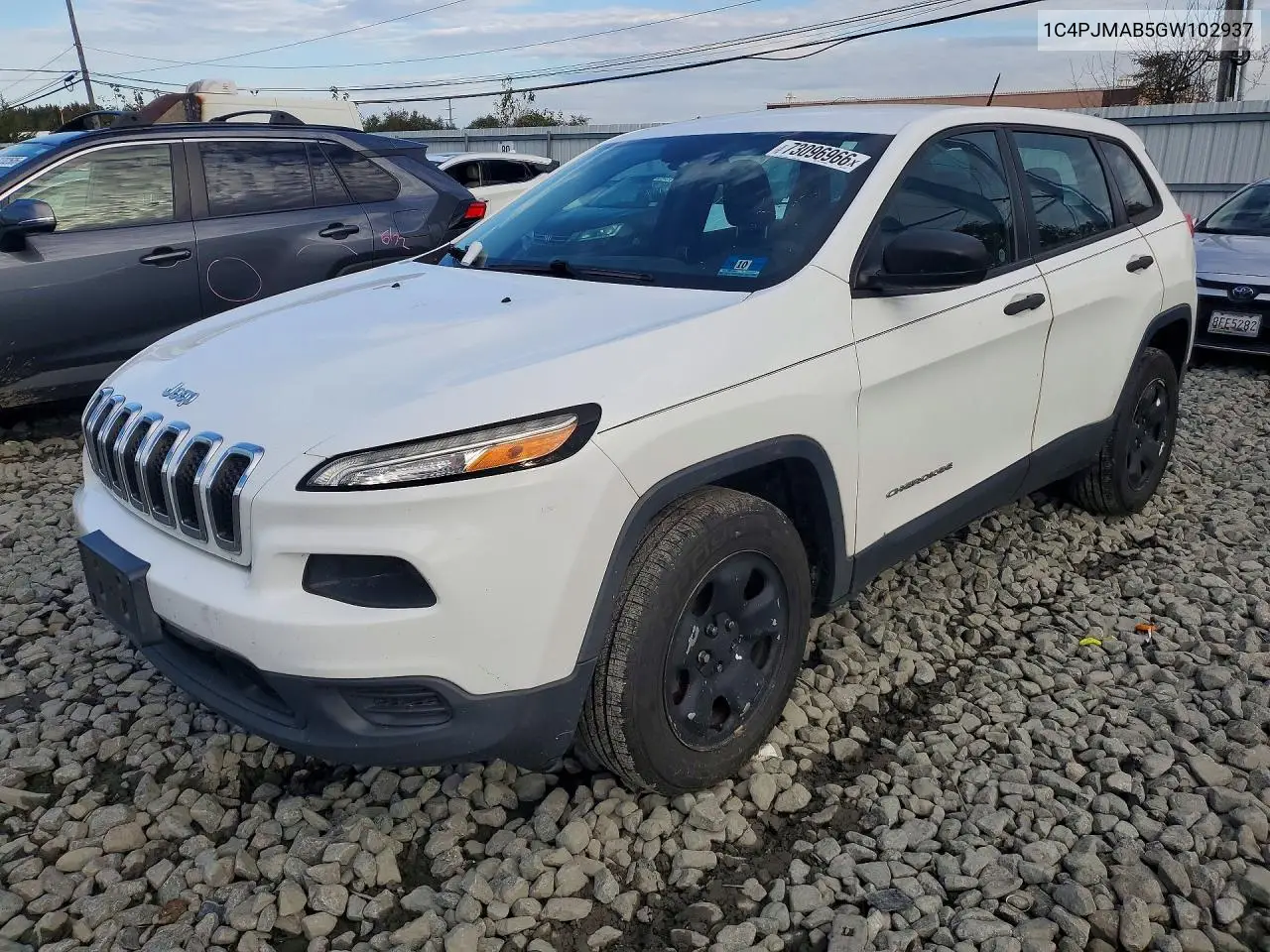 1C4PJMAB5GW102937 Jeep Cherokee 2016 — повреждение Мелкие вмятины и царапины, фото до ремонта