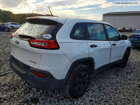 1C4PJMAB5GW102937 — 2016 Jeep Cherokee, фото 3 с аукциона Copart, Мелкие вмятины и царапины