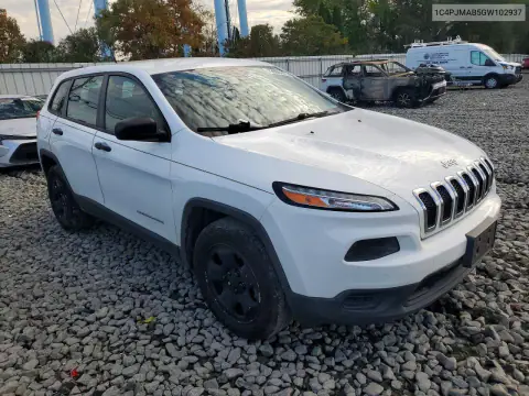 1C4PJMAB5GW102937 — 2016 Jeep Cherokee, фото 4 с аукциона Copart, Мелкие вмятины и царапины