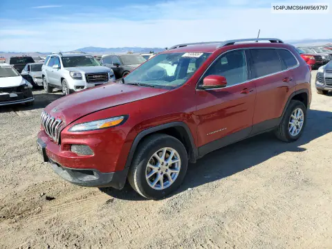 1C4PJMCS6HW569797 — 2017 Jeep Cherokee, Передняя часть, фото до ремонта