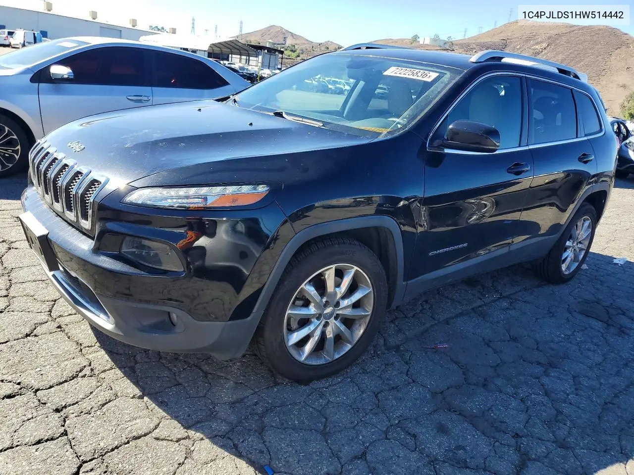 1C4PJLDS1HW514442 Jeep Cherokee 2017 — повреждение Задняя часть, фото до ремонта