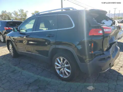 1C4PJLDS1HW514442 — 2017 Jeep Cherokee, фото 2 с аукциона Copart, Задняя часть