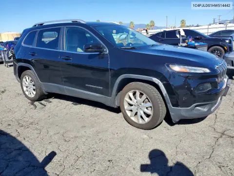 1C4PJLDS1HW514442 — 2017 Jeep Cherokee, фото 4 с аукциона Copart, Задняя часть