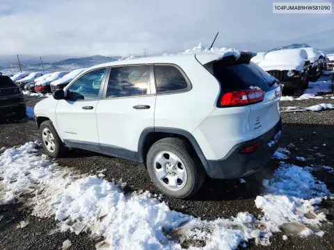 2017 Jeep Cherokee Sport VIN 1C4PJMAB9HW581090 фото 2