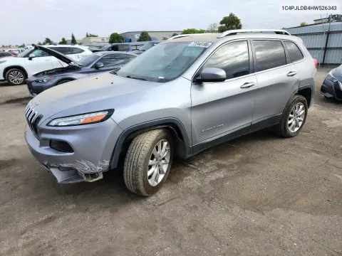1C4PJLDB4HW526343 — 2017 Jeep Cherokee, Передняя часть, фото до ремонта