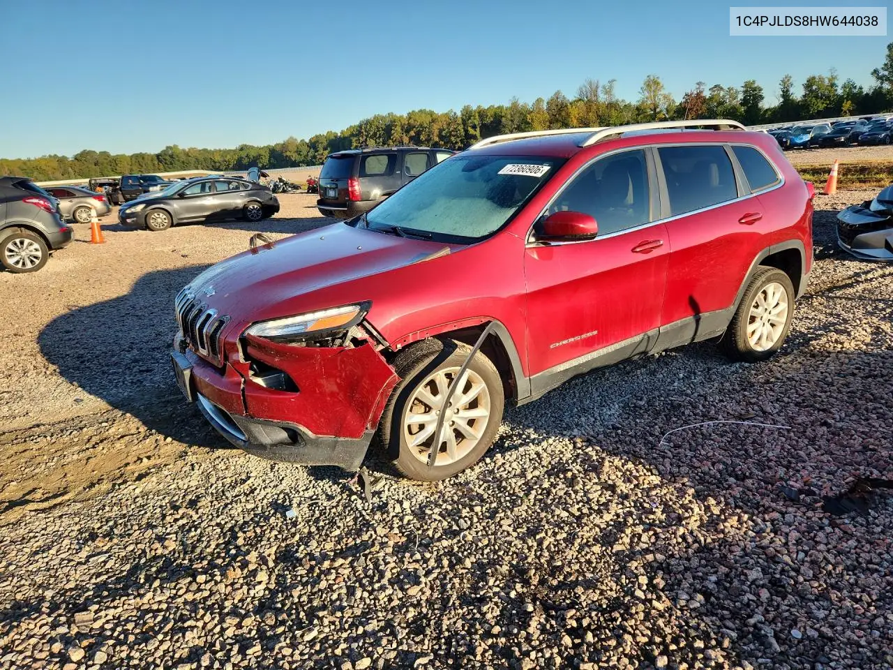 2017 Jeep Cherokee Limited VIN 1C4PJLDS8HW644038 фото 1