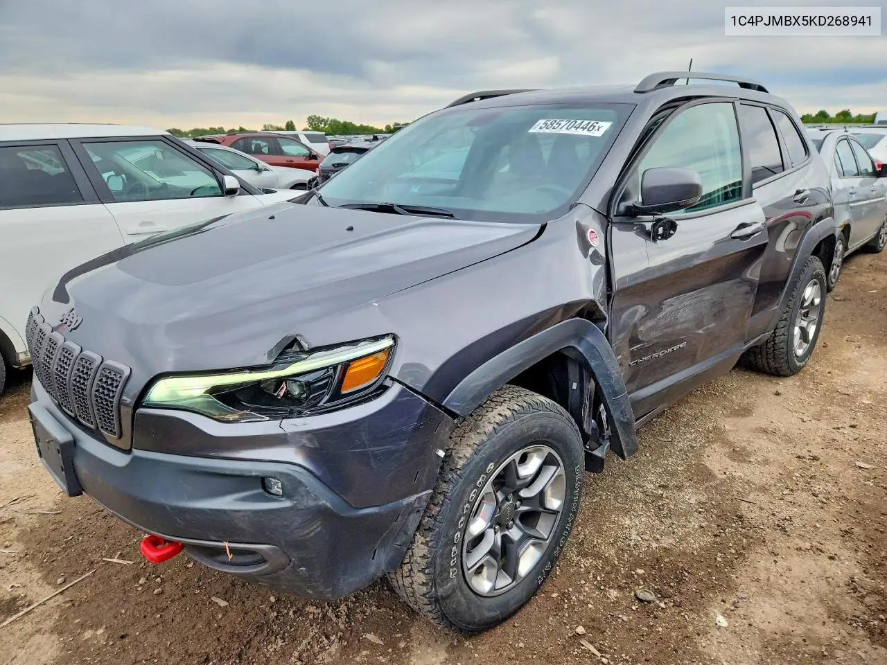 2019 Jeep Cherokee Trailhawk VIN 1C4PJMBX5KD268941 фото 1