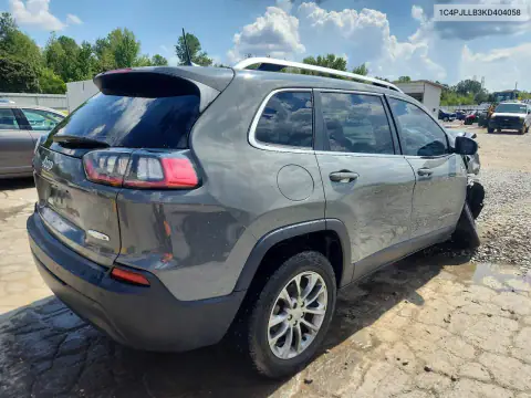 1C4PJLLB3KD404058 — 2019 Jeep Cherokee, фото 3 с аукциона Copart, Передняя часть