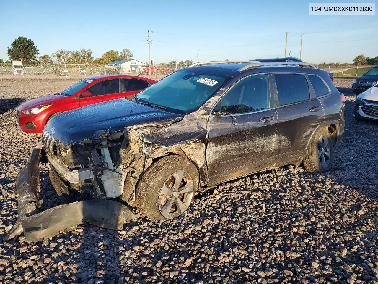 2019 Jeep Cherokee Limited VIN 1C4PJMDXXKD112830 фото 1
