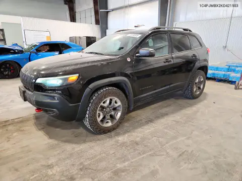 1C4PJMBX2KD421503 — 2019 Jeep Cherokee, Град, фото до ремонта
