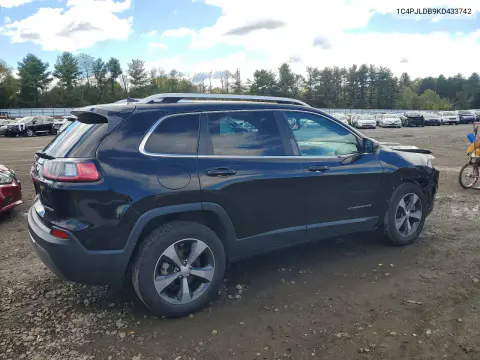 2019 Jeep Cherokee Limited VIN 1C4PJLDB9KD433742 фото 3