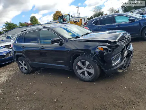 2019 Jeep Cherokee Limited VIN 1C4PJLDB9KD433742 фото 4