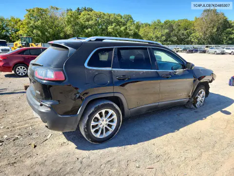 2019 Jeep Cherokee Latitude VIN 1C4PJLCB7KD485307 фото 3