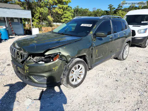 1C4PJLCB0KD370662 — 2019 Jeep Cherokee, Передняя часть, фото до ремонта