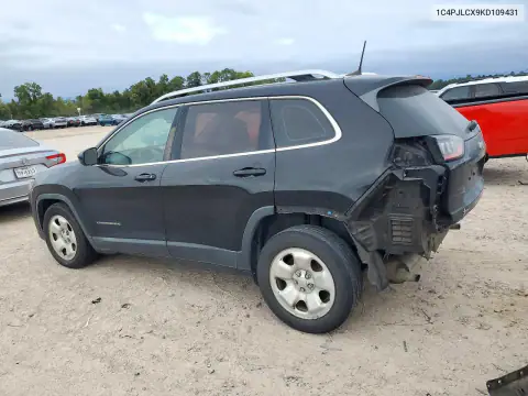 1C4PJLCX9KD109431 — 2019 Jeep Cherokee, фото 2 с аукциона Copart 20.10.2026, Задняя часть