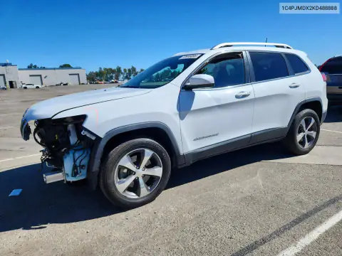 1C4PJMDX2KD488888 — 2019 Jeep Cherokee, Передняя часть, фото до ремонта