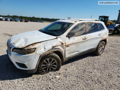 1C4PJLCB9KD312100 — 2019 Jeep Cherokee, Передняя часть, фото до ремонта