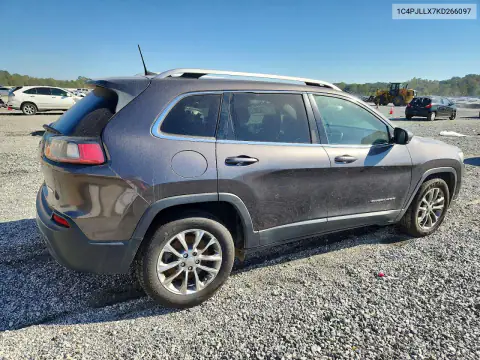 1C4PJLLX7KD266097 — 2019 Jeep Cherokee, фото 3 с аукциона Copart, Боковая часть
